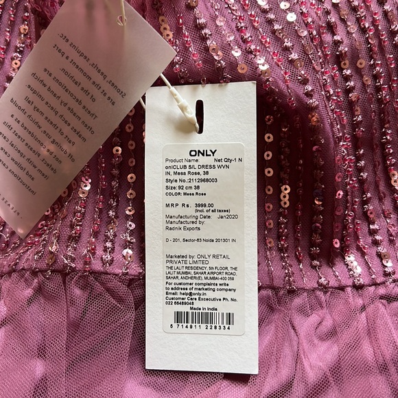 Only purple sequins peplum strappy top. - Picture 6 of 6